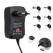 2026 Newest Adjustable Power adapter AC DC 3V 4.5V 5V 6V 7.5V 9V 12V 30W US EU UK AUUniversal Power Adapter for LED Light CCTV